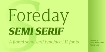 Foreday Semi Serif Font Poster 1